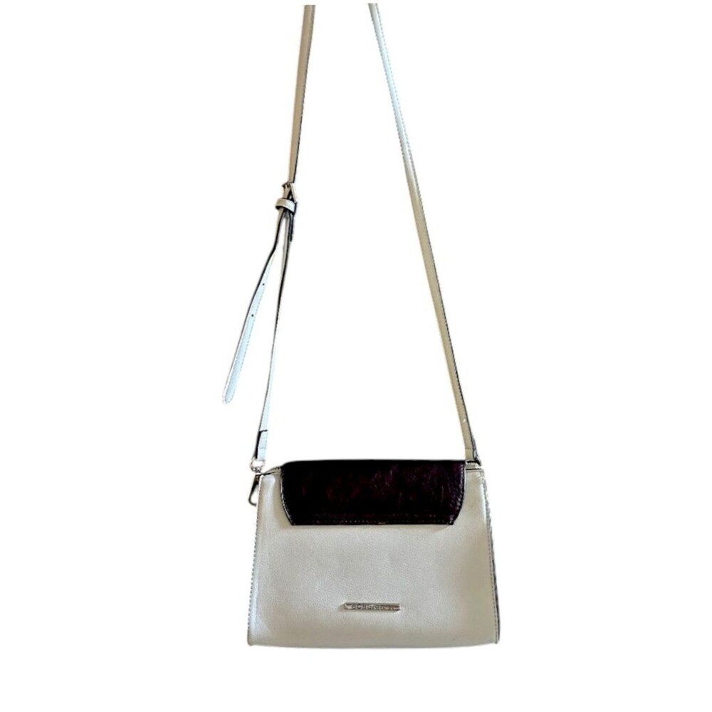 BCBGeneration Crossbody Bag | Two-tone Sling Handbag | Chocolate Cream Purse